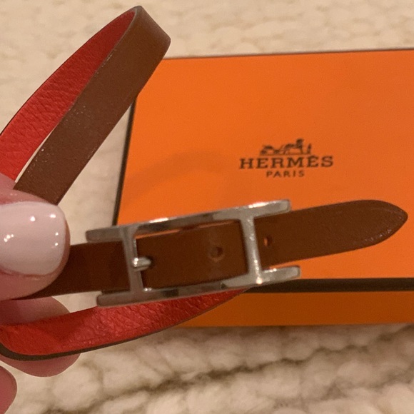 Hermès Behapi double tour orange & luggage